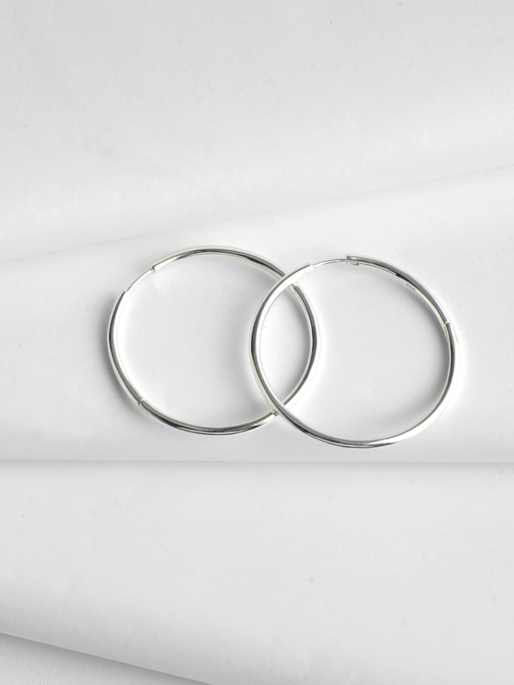 Madewell Demi-Fine Extra Large Hoop Earrings Sterling Silver NW148 $98